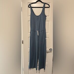 Vuori Clothing Women’s Falls Jumpsuit in blue, size small
